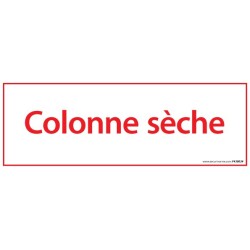 Panneau anti-incendie - Colonne sèche - 210x75 mm