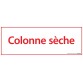 Panneau anti-incendie - Colonne sèche - 210x75 mm