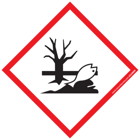 Etiquettes SGH09 Danger pour l'Environnement   - 40 x 40 mm