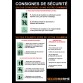 Poster Consignes Incendie pour Hôpital et Maison de Retraite A3