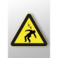 Panneau danger - Haute tension - W012 - 250 mm  - Vinyle Souple Autocollant