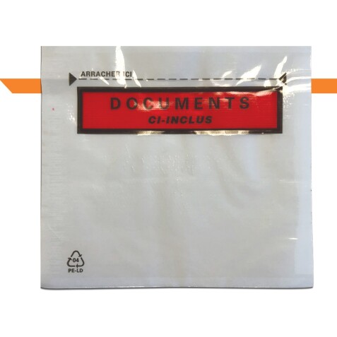 Pochette adhésive porte documents   - 160 x 120 mm