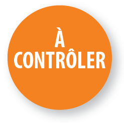 Rouleau d'étiquettes de contrôle - "A contrôler"