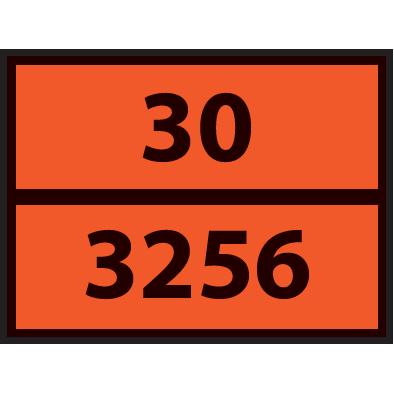 Plaque ADR pour Véhicule de Transport - Liquide Transporté à Chaud, Inflammable...   - Plaque magnétique