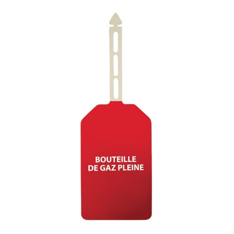Plaquettes d'inspection - Danger Bouteille de gaz pleine - 85 x 145 mm - Polyester  - Vert