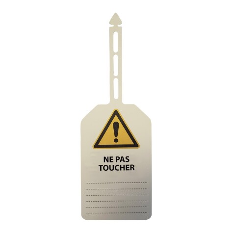 Plaquettes d'inspection - Danger "Ne pas toucher" - 85 x 145 mm - Polyester
