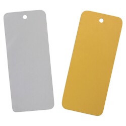 Etiquettes d'inspection - Œillet américain - PVC - Lot de 1000  - 68 x 45 mm - Vert