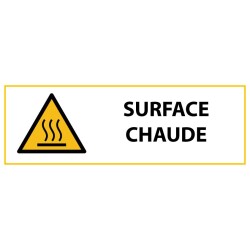 Panneau - Danger Surface chaude - W017