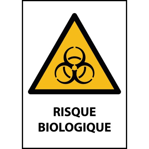 Panneau - Risque biologique - W009