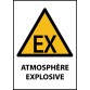 Panneau - Atmosphère explosive - W021  - Vinyle Souple Autocollant - A5