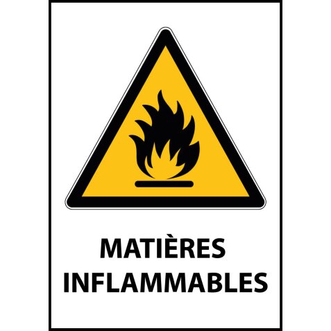 Panneau - Matières inflammables - W021