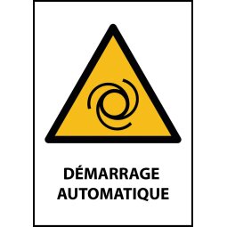 Panneau - Démarrage automatique - W018