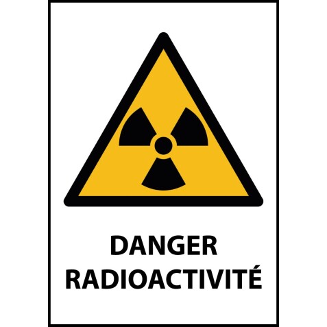 Panneau - Danger Radioactivité - W003