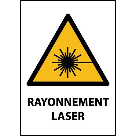 Panneau - Rayonnement laser - W004