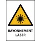 Panneau - Rayonnement laser - W004