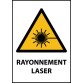 Panneau - Rayonnement laser - W004   - PVC - A3