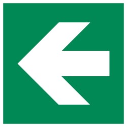 évacuation flèche