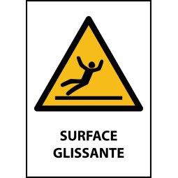 Panneau - Surface glissante - W011