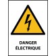 Panneau danger - Electricité - W012  - 297 x 420 - PVC dos adhésif