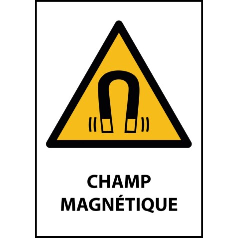 Panneau - Champ magnétique - W006   - PVC - A3