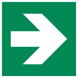 Panneau Evacuation flèche droite