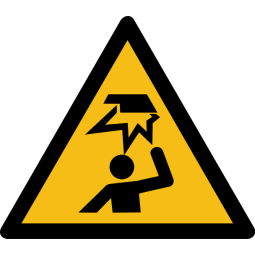 Pictogramme de danger - Obstacle en hauteur - W020