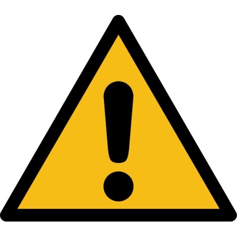 Panneau danger - Danger Général - W001