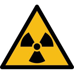 Pictogramme de danger - Matières radioactives ou radiations - W003