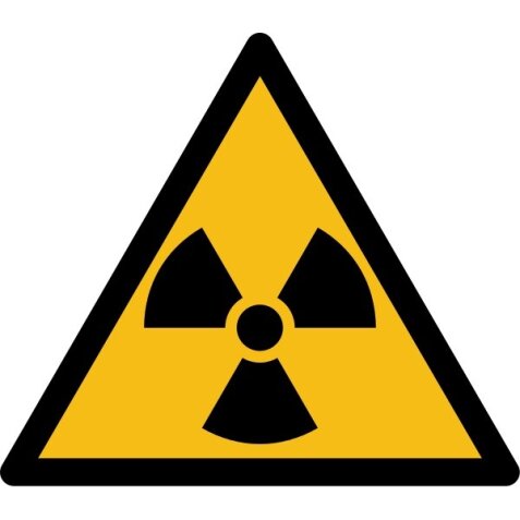 Pictogramme de danger - Matières radioactives ou radiations - W003