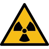 Pictogramme de danger - Matières radioactives ou radiations - W003   - 200 mm - PVC
