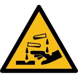 Panneaux- Substance corrosive - W023  - 100 mm - PVC
