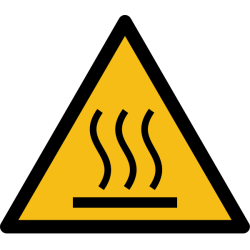 Panneau danger - Surface chaude - W017