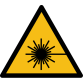 Pictogramme de danger - Rayonnement laser - W004