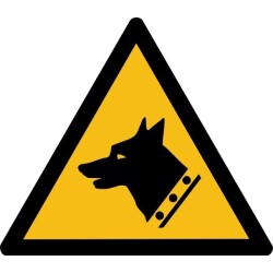 Pictogramme de danger - Chien de garde - W013