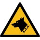Pictogramme de danger - Chien de garde - W013