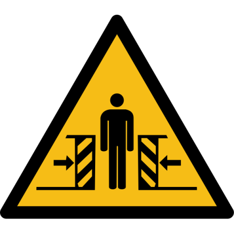 Pictogramme de danger - Ecrasement - W019