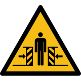 Pictogramme de danger - Ecrasement - W019