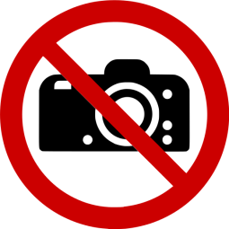 Panneau d'Interdiction - Interdiction de photographier - P029