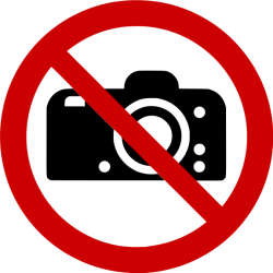 Panneau d'interdiction - Interdiction de photographier - P029  - PVC - 200