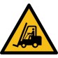 Pictogramme de danger - Chariots élévateurs et autres véhicules industriels - W014   - 315 mm - PVC