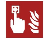 Signalétique incendie - Point d'alarme - Norme ISO 7010
