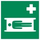 Panneau sécurité - Brancard d'évacuation - E013  - 125 x 125 mm - PVC