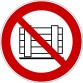 Panneau d'Interdiction - Ne pas obstruer - P023   - 315 mm - PVC