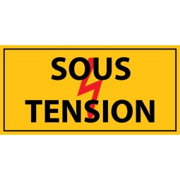 Panneau - sous tension - PVC