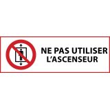 Panneau d'interdiction - Ne pas utiliser cet ascenseur pour des personnes - P027