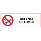 Panneau d'interdiction - Défense de fumer - P002   - 297 x 105 mm - Vinyle Souple Autocollant
