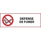 Panneau d'interdiction - Défense de fumer - P002