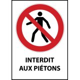 Panneau - Interdit aux piétons - P004