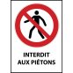 Panneau - Interdit aux piétons - P004