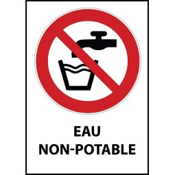 Panneau - Eau non potable - P005